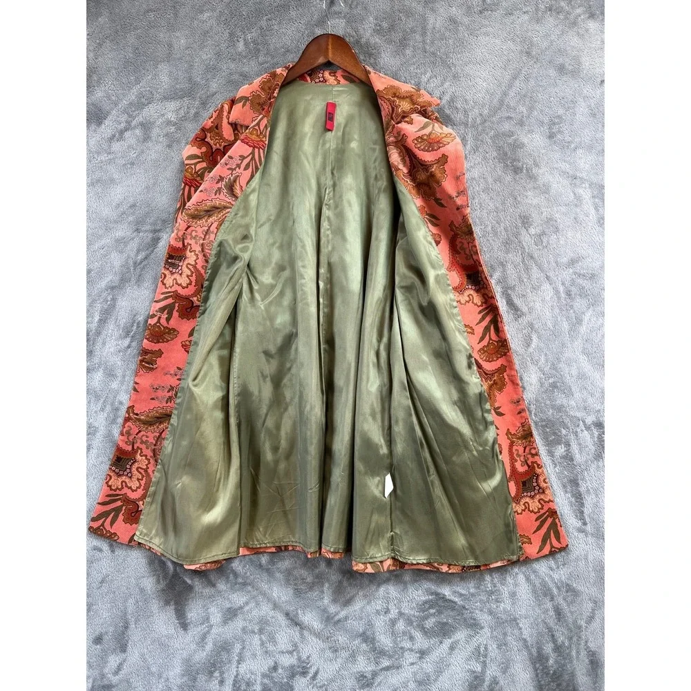 Just In Time USA Corduroy Jacket Womens Large Pink Floral Y2K Vintage - Picture 7 of 11
